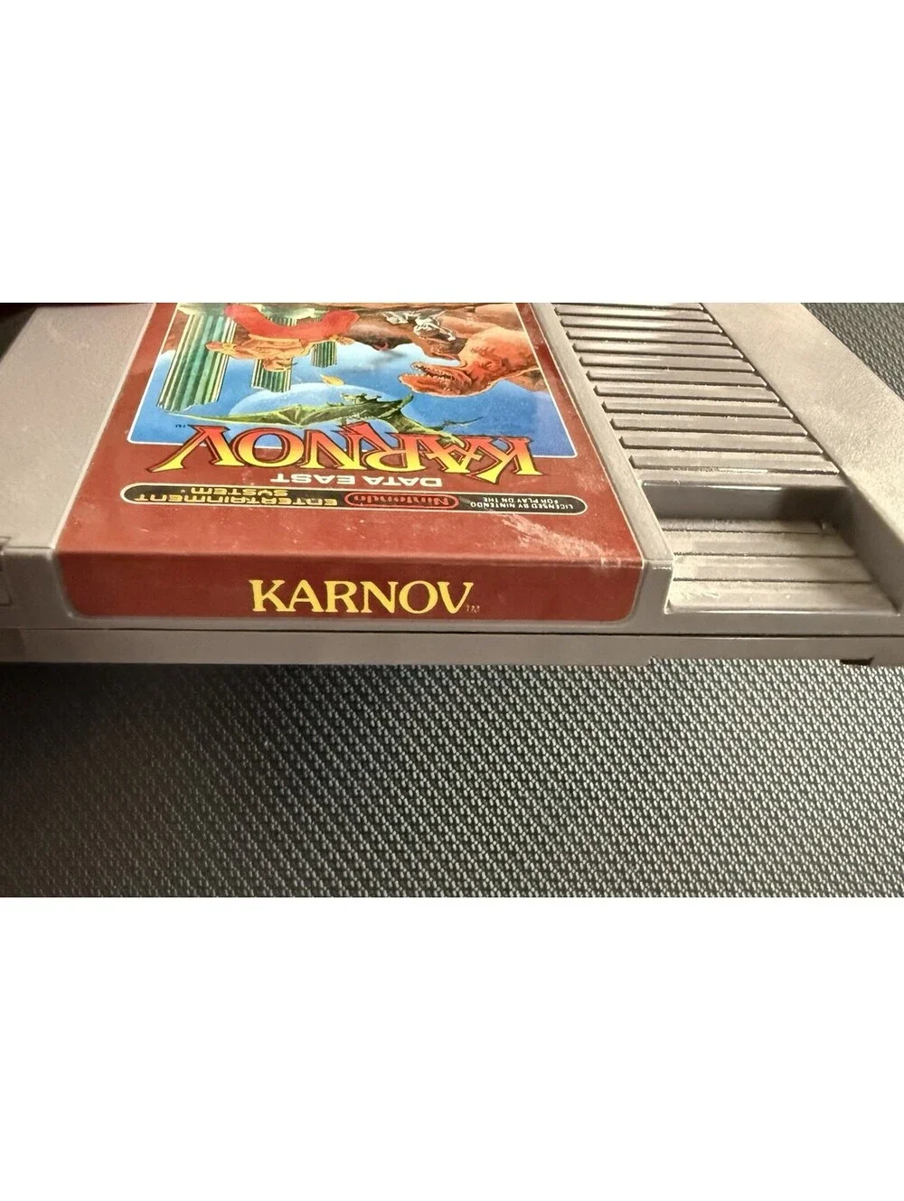 Data East Karnov Arcade Hit Nintendo NES Game Cartridge NTSC-U/C US/Canadatested